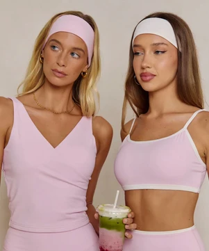 Pink yoga and activewear sets