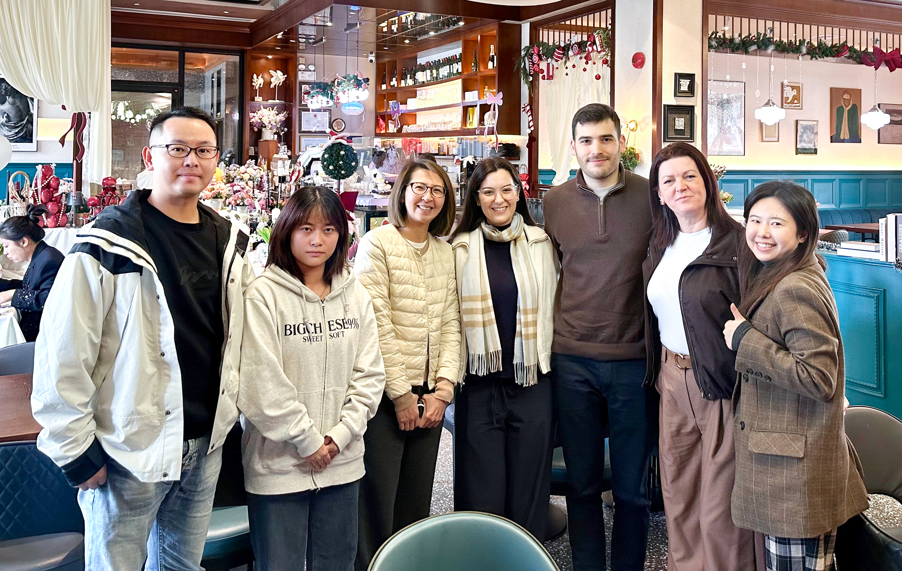 Liqiao team together with customers